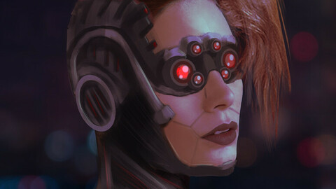 Cyberpunk girl