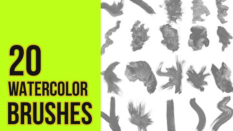 Watercolor Brushes for Photoshop