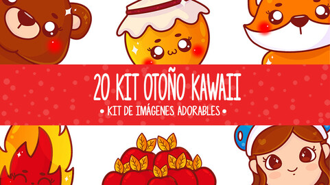 Adorable Autumn Clipart / Otoño adorable Clipart