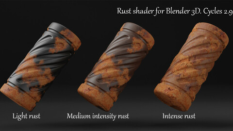 Rust Shader For Blender 3d. Cycles 2.92