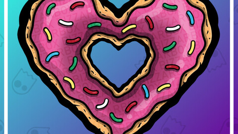 Twitch Emote: Donut Heart