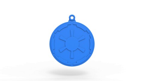 Cosplay 3D printable Imperial Crest Medal from The Mandalorian TV series