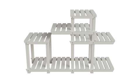 Platform Shelf Low-poly 3D model