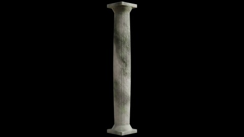 Old Doric Column 3D model