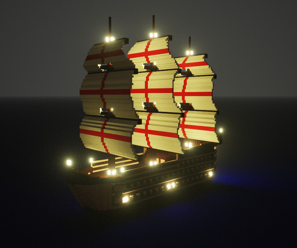 ArtStation - voxel ship | Game Assets