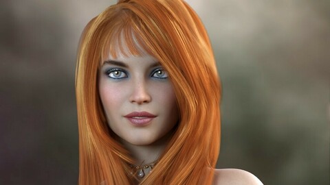 Jeanie Hair for Genesis 8 Females