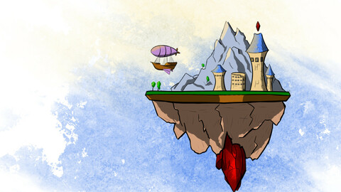 Mage's flying island