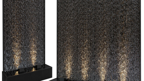 2 aque waterwall Fountains