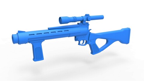 Cosplay 3D printable Deathwatch Blaster Rifle from The Mandalorian TV series