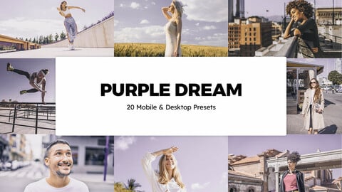 20 Purple Dream LUTs and Lightroom Presets