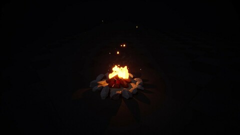 Stylized Props With Fire Effect