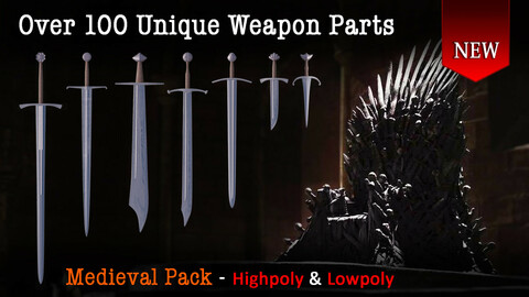 Sword Creator Kit bash Mega Pack