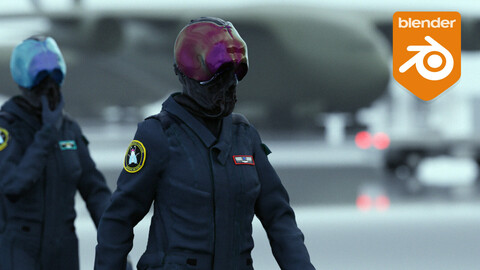 Cyberpunk Pilot scene (blend file)