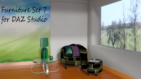 Furniture Set 7 for DAZ Studio