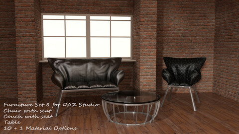 Furniture Set 8 for DAZ Studio