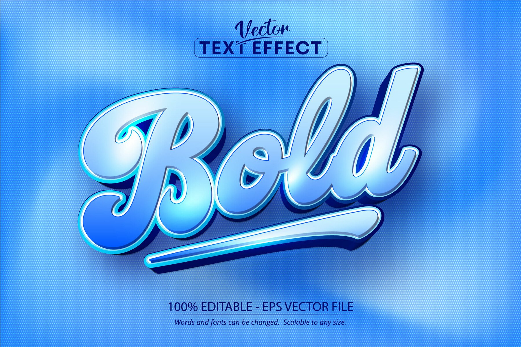 Premium Vector  Quite modest but elegant editable text effect with blue  tones lol