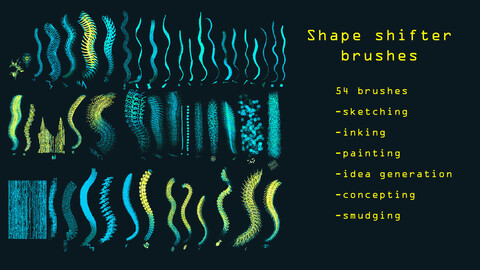 Procreate Shape Shifter brushes by Alhussain