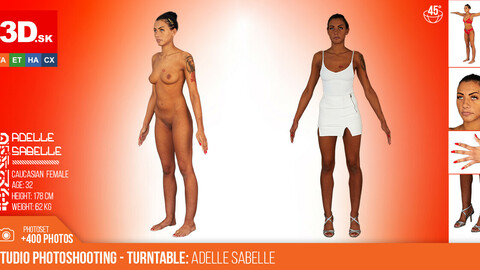 Turntable photoshooting reference of Adelle Sabelle