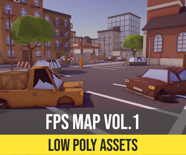 ArtStation - Low Poly FPS Map Vol1 - Asset for Unity 3D, Map and Models ...