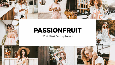 20 Passionfruit LUTs and Lightroom Presets