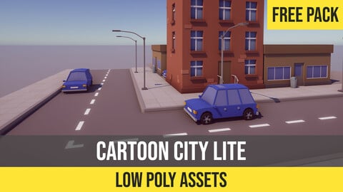 Cartoon Low Poly City Pack Lite for Unity