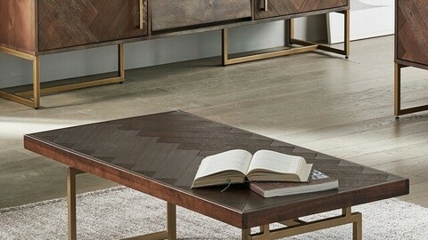 herringbone tea table