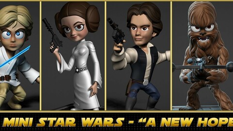 Mini Star Wars Series 1 - "A New Hope" figures