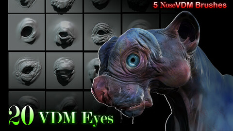 VDM Brushes - Eyes 3D model