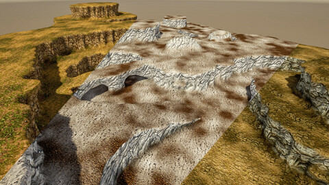 Stylized Modular Cliff 1M