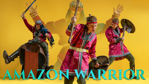 Amazon Warrior pt. 3 Photo Reference Pack for Artists 1153 JPEGs