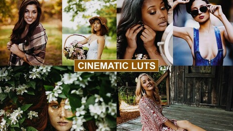 CINEMATIC Film LUTS for Videos / Adobe Premiere Pro / After Effects / Sony Vegas / Final Cut / Photoshop