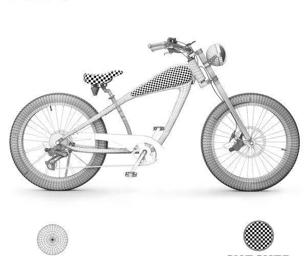 ArtStation Electric bike Game Assets