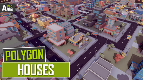 Polygon - Houses (Unity, UE4)