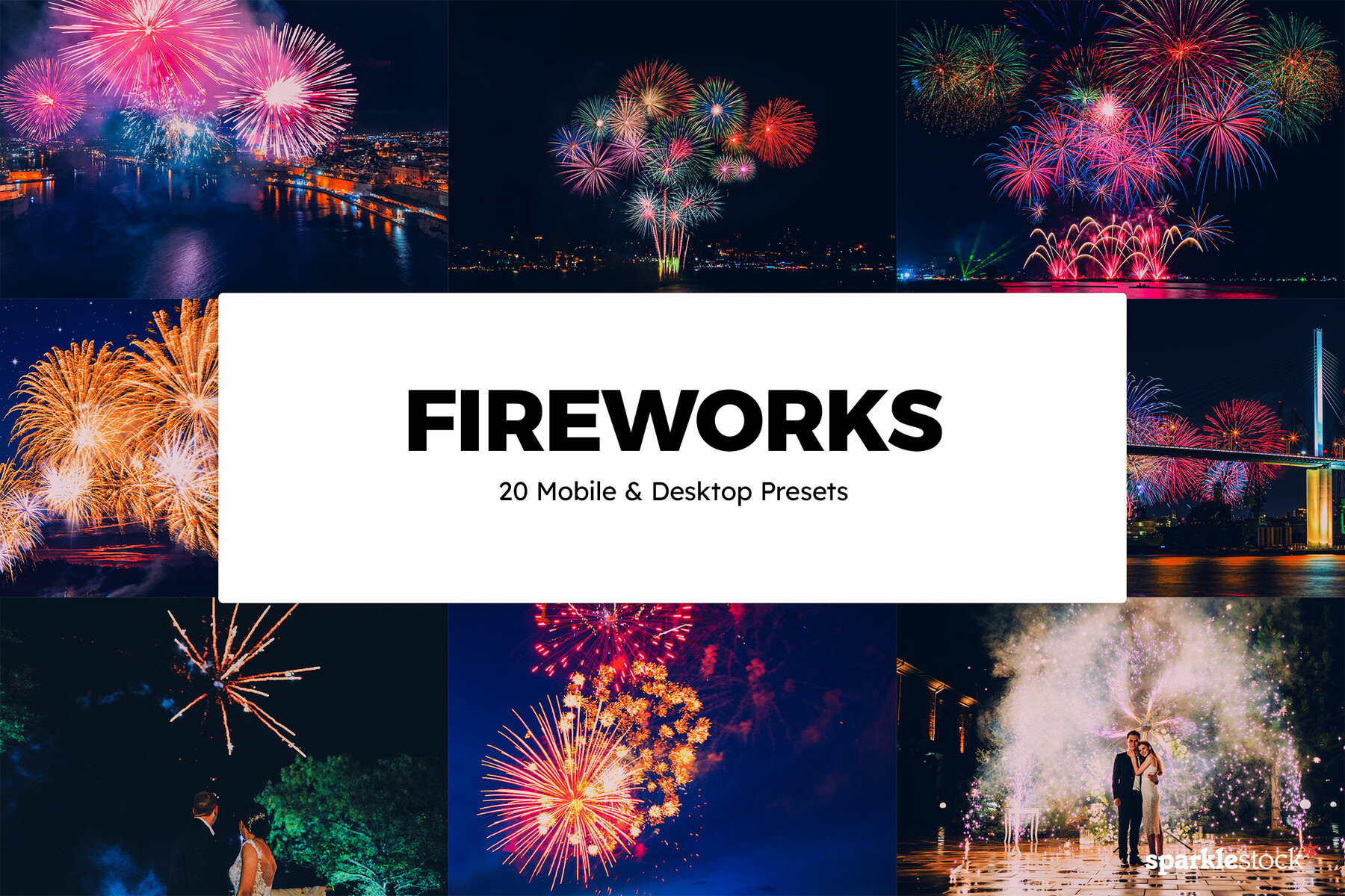 ArtStation 20 Fireworks LUTs and Lightroom Presets Resources