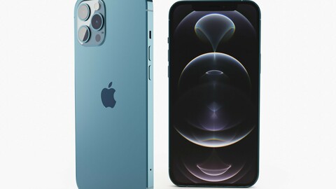 iPhone 12 pro max pacific blue