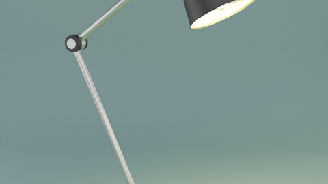 Table desk metal lamp