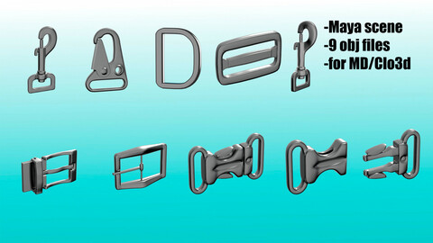 Carabiners and belt fittings