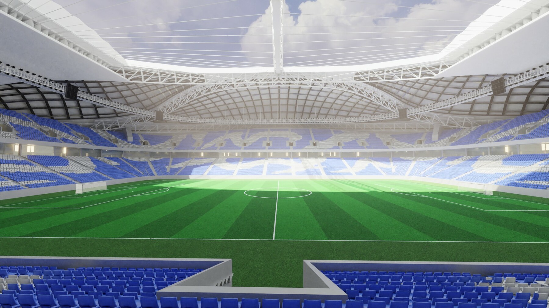 Copa do mundo 2022, edifícios vetoriais 3d do estádio al janoub