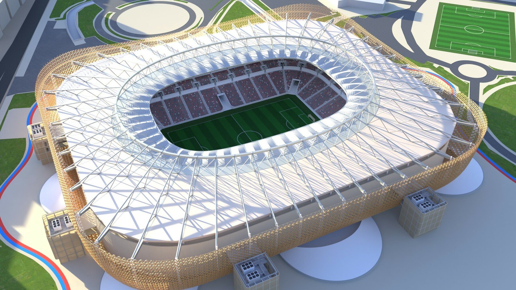 ArtStation - Al Rayyan Stadium fifa world cup 2022 qatar 3D model ...