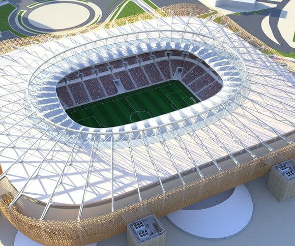 ArtStation - Al Rayyan Stadium fifa world cup 2022 qatar 3D model ...