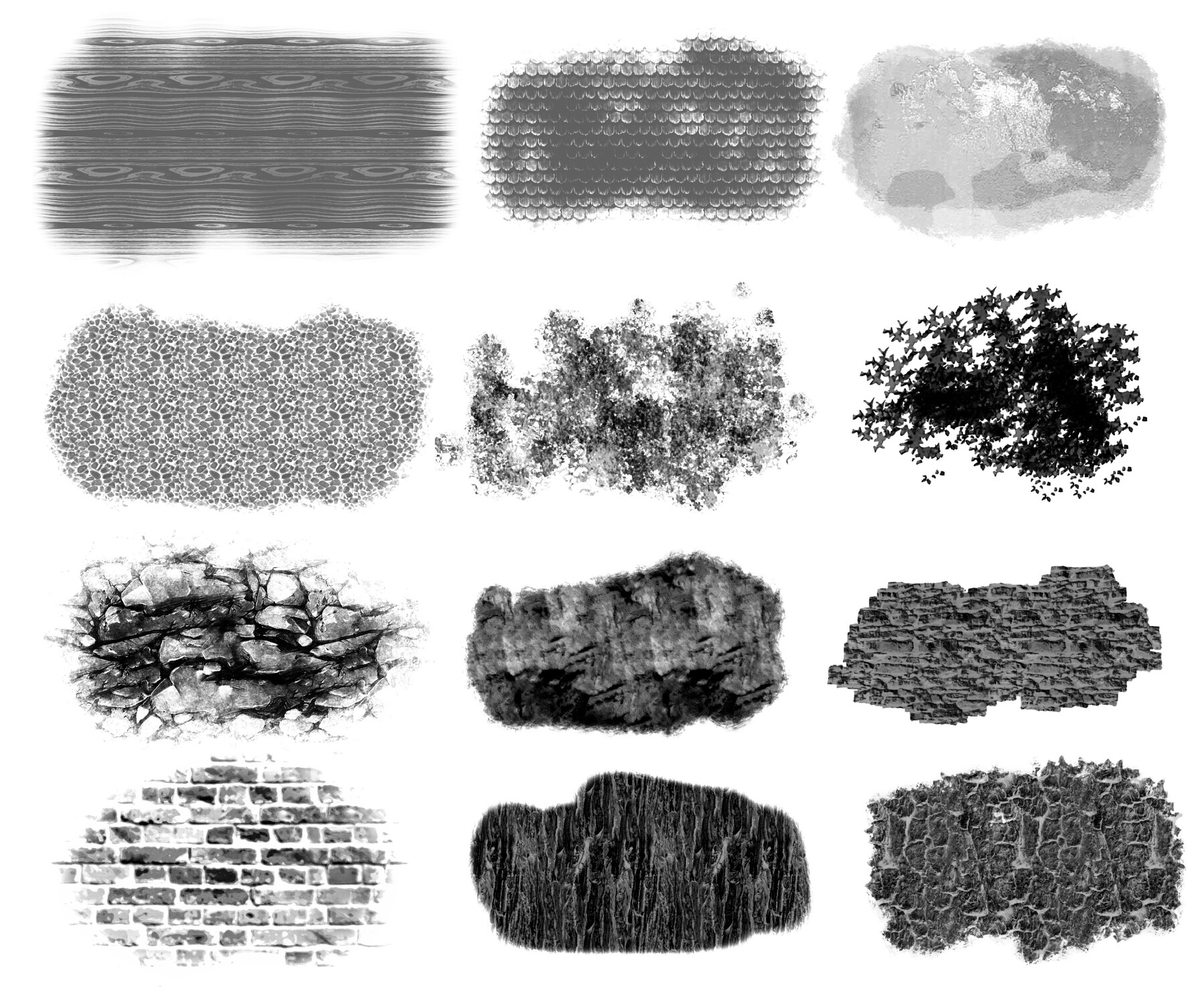 ArtStation Procreate Ghibli houses brush set Brushes