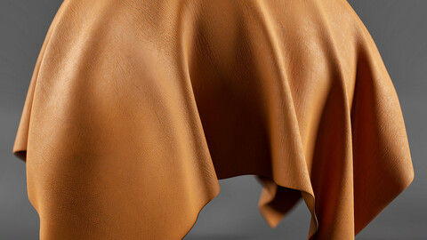 PBR - ORANGE LEATHER, FABRIC - 4K MATERIAL