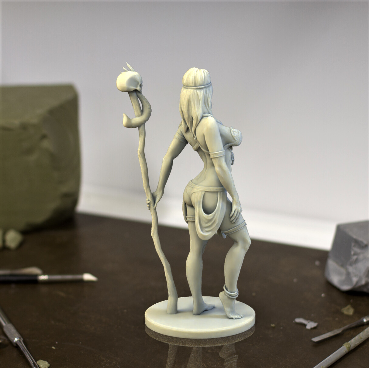 Aspan Lohia Shaman Girl Stl For 3d Printing 5555