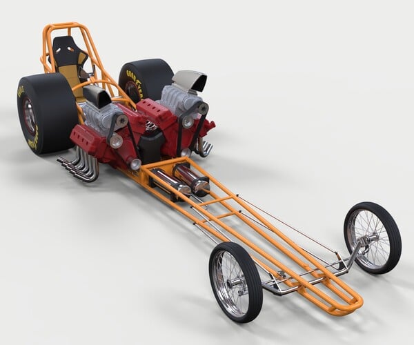 Artstation - Twin-engined Dragster 