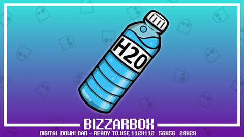 Twitch Emote: Hydrate Water Bottle