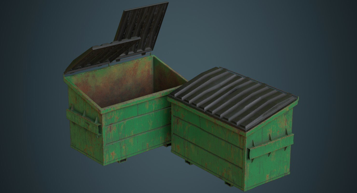 ArtStation - Dumpster 2C | Game Assets