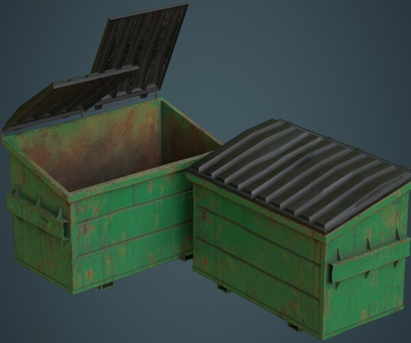 ArtStation - Dumpster 2C | Game Assets