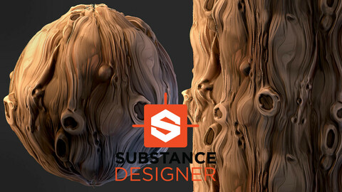 Stylized Tree Bark - Substance Designer