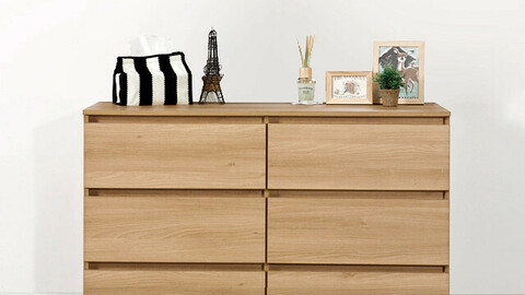 Recipe 3 tier wide chest of drawers