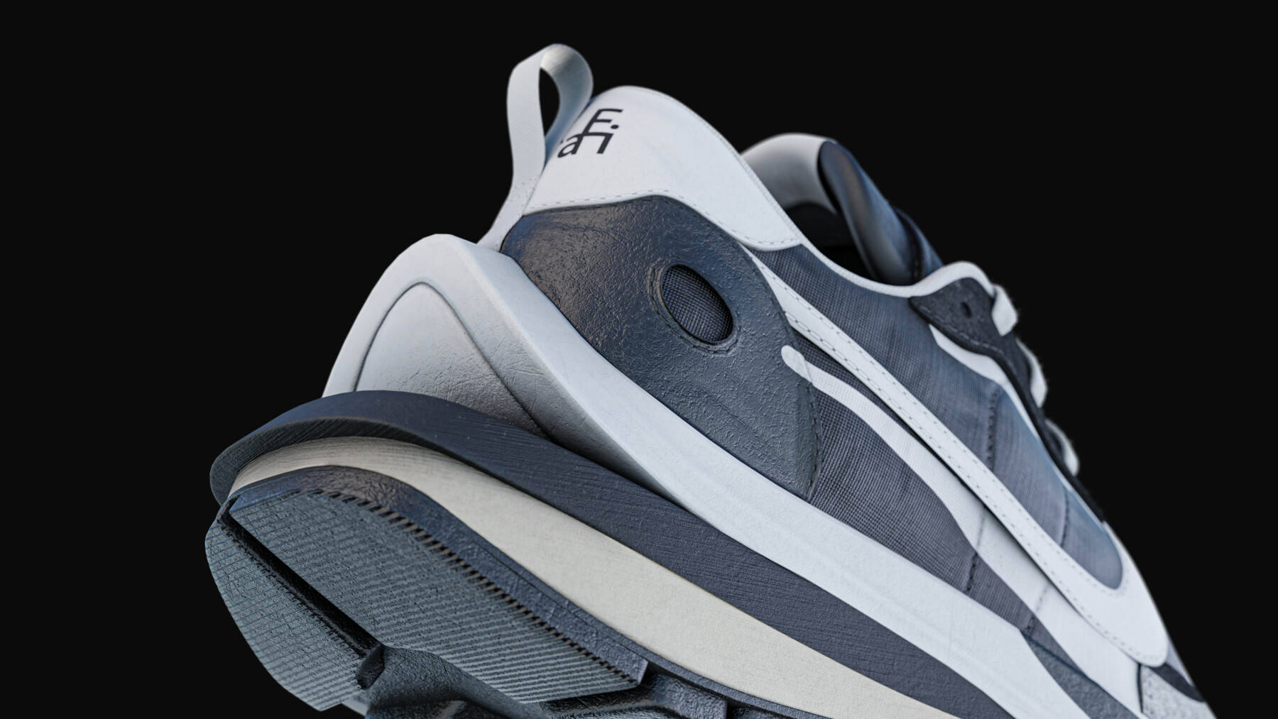 ArtStation - 3D MODEL Nike x sacai Vapor Waffle Black and White 